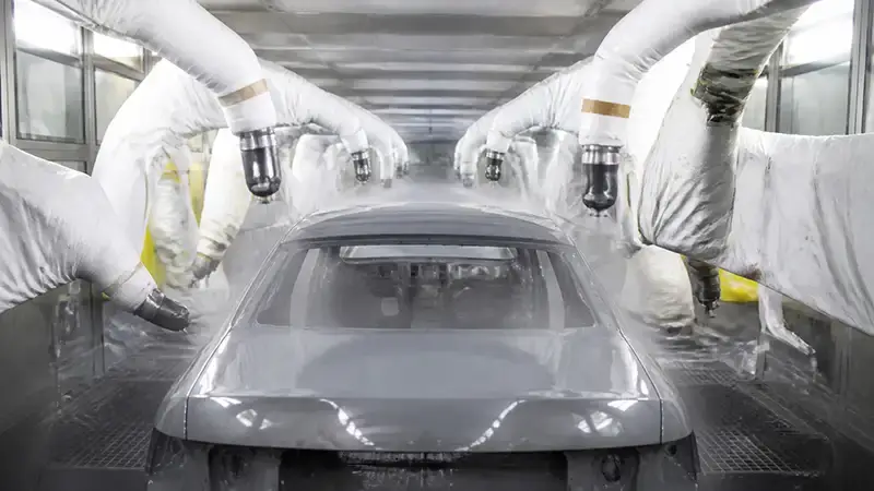 Automobile painting production line